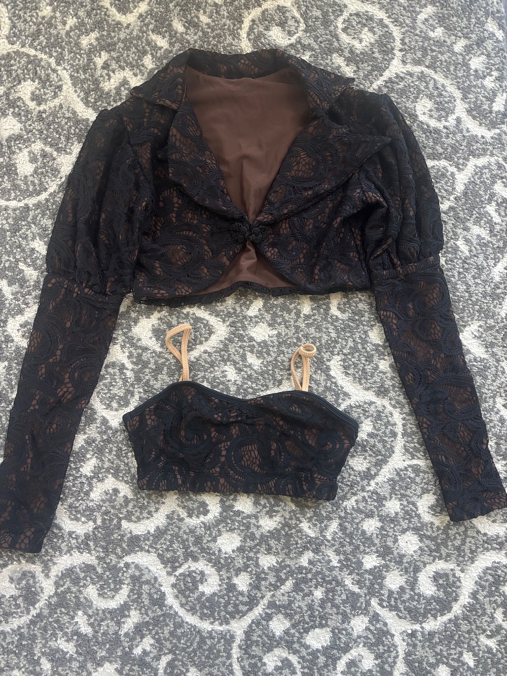 LA Dance Designs custom dance jacket and matching bra top